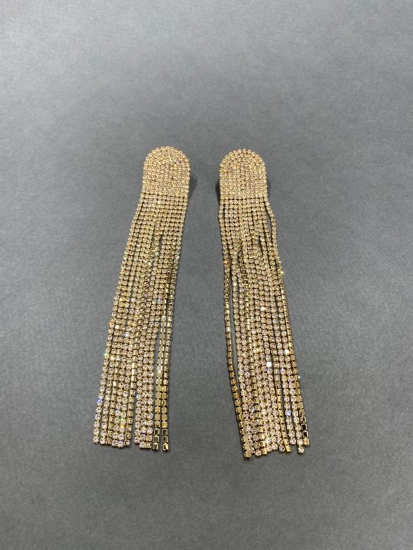 Glami long earrings - Gold